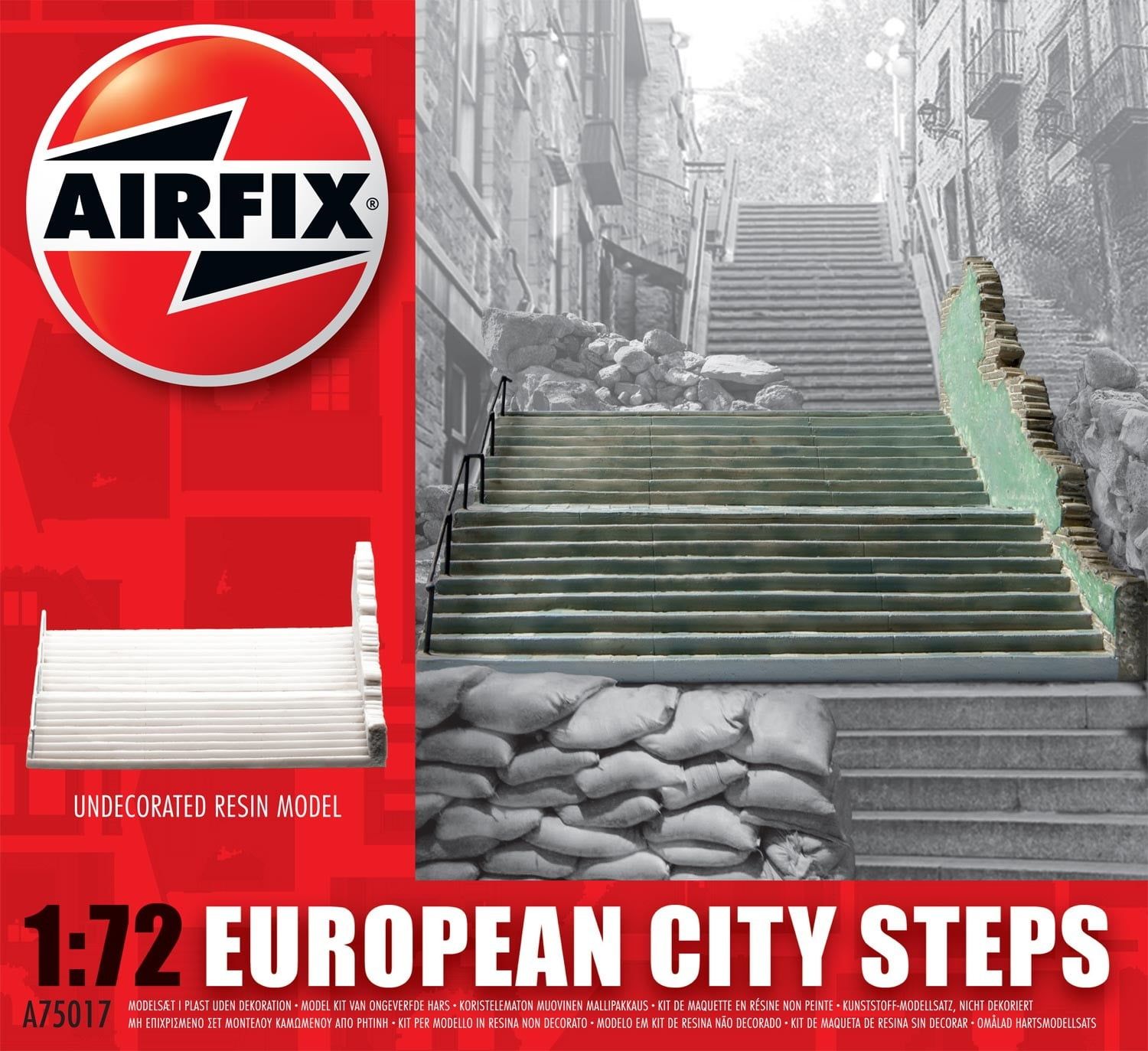 Airfix 1/72 Scale European City Steps Resin Model Kit