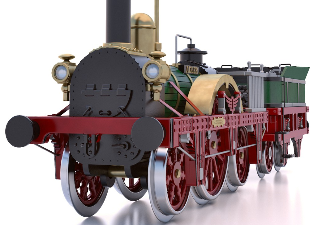 Occre Adler Steam Train 124 Scale Wood & Metal Model Kit