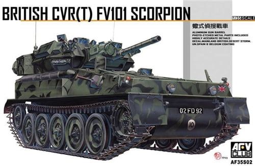 AFV Club 1/35 Scale British CVR(T) FV101 Scorpion Model Kit