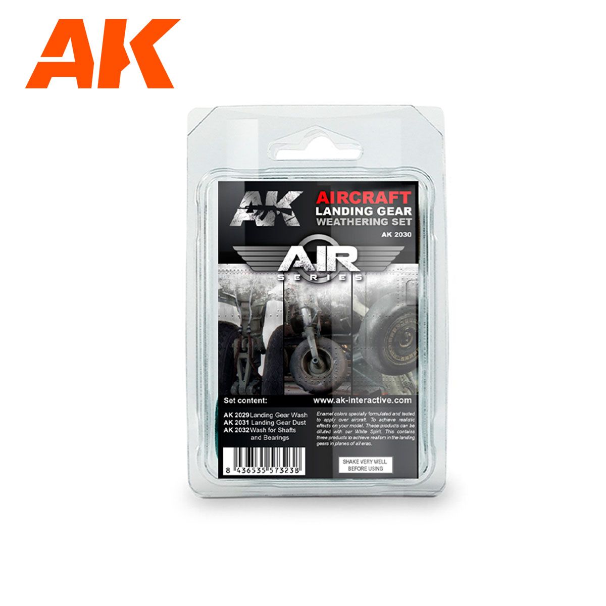 AK Interactive Aircraft Landing Gear Weathering Set