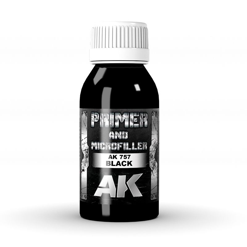 AK Interactive Black Primer And Microfiller
