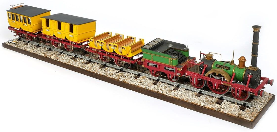  Occre Adler Steam Train Locomotive, Adler Coaches and Base Deal