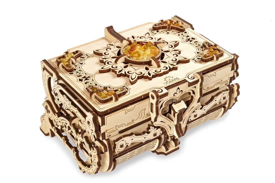 UGears Mechanical Model - Wooden Amber Box