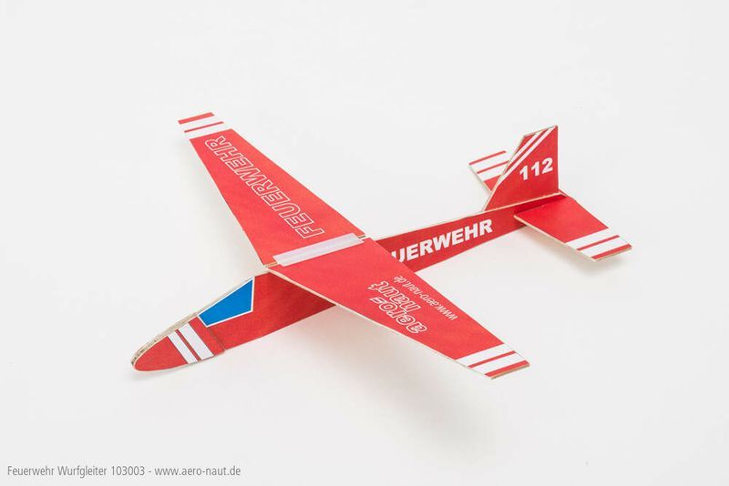 Aeronaut Wooden Fire Brigade Plug&Fly Throw Glider