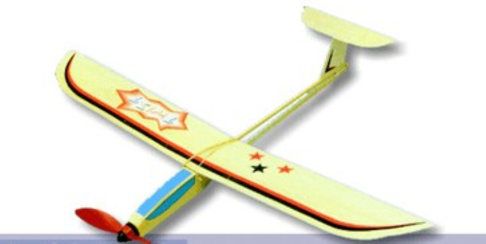 Aeronaut Wooden Twist Rubber Band Motor Glider Model