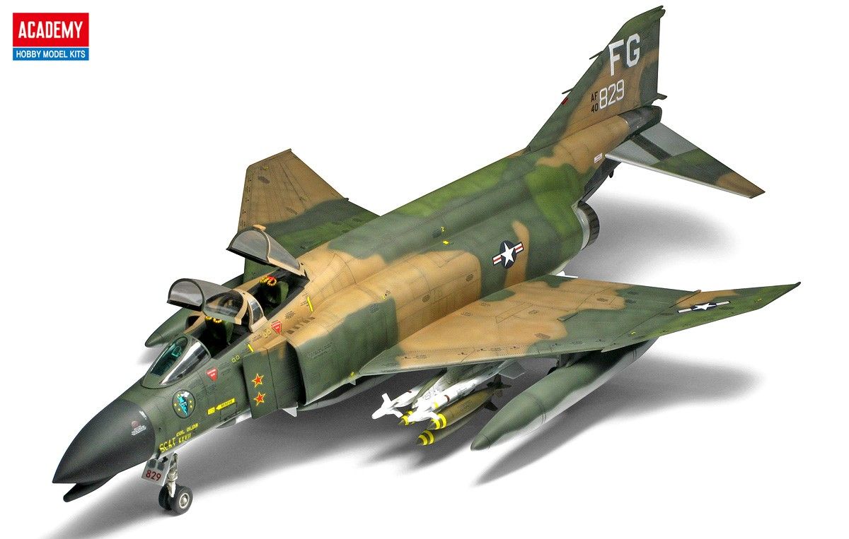 Academy 1/48 Scale F-4C Phantom 'Vietnamese War' Model Kit