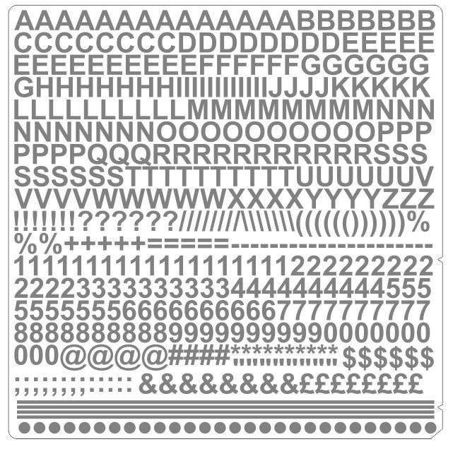 Vinyl Lettering Silver - 6mm