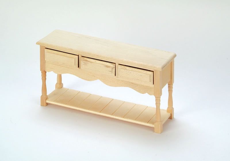 Bare Wood Server for 12th Scale Dolls House