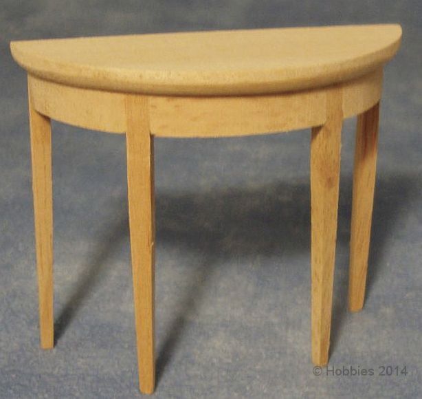 Bare Wood Hall Table for 12th Scale Dolls House