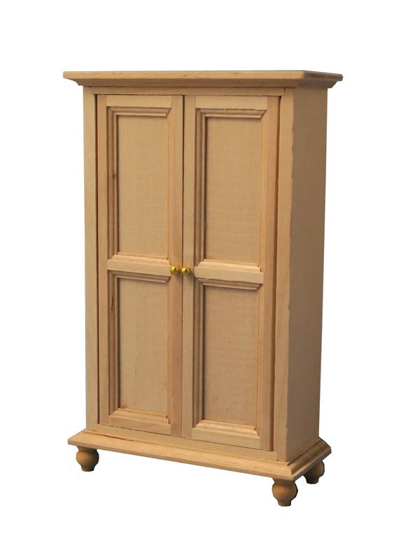 Barewood Wardrobe for 12th Scale Dolls House