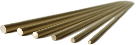 Solid brass rods for model making