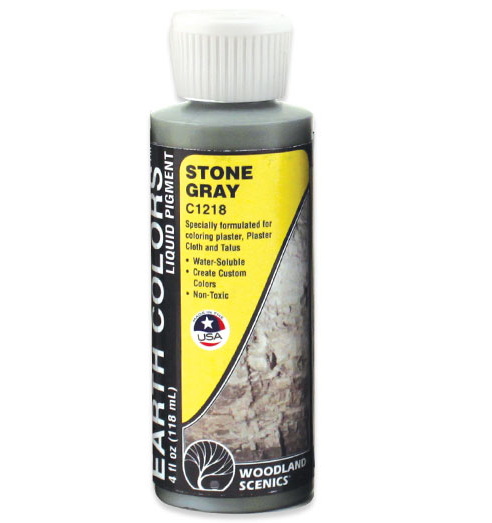 Stone Grey Earth Colours Liquid Pigment 4 fl. oz.