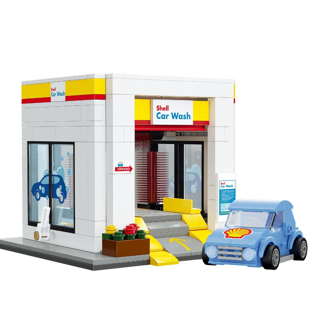 CaDa Shell Car Wash Model Kit