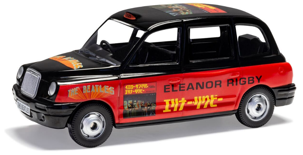 Corgi 1/36 Scale The Beatles London Taxi - Yellow Submarine / Eleanor Rigby Die Cast Model