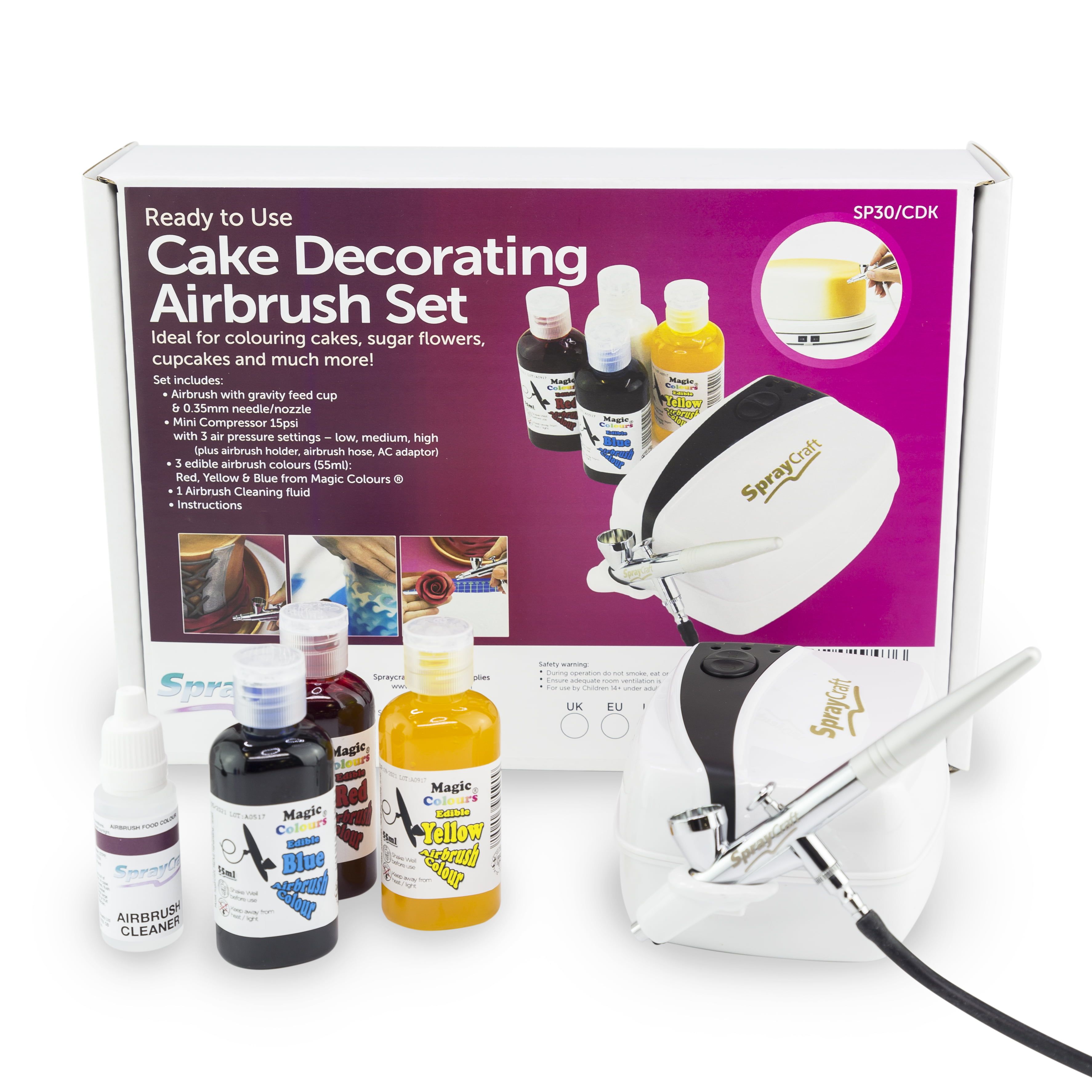  Cake Craft Airbrush and Compressor Set