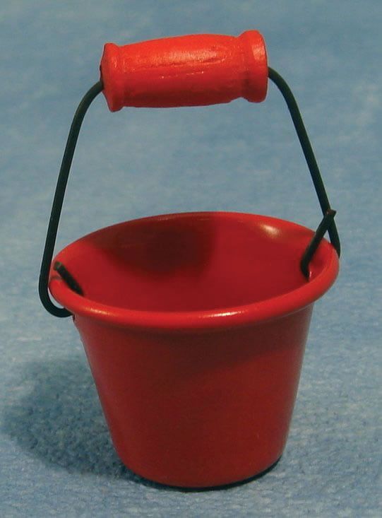 Red Bucket for 12th Scale Dolls House