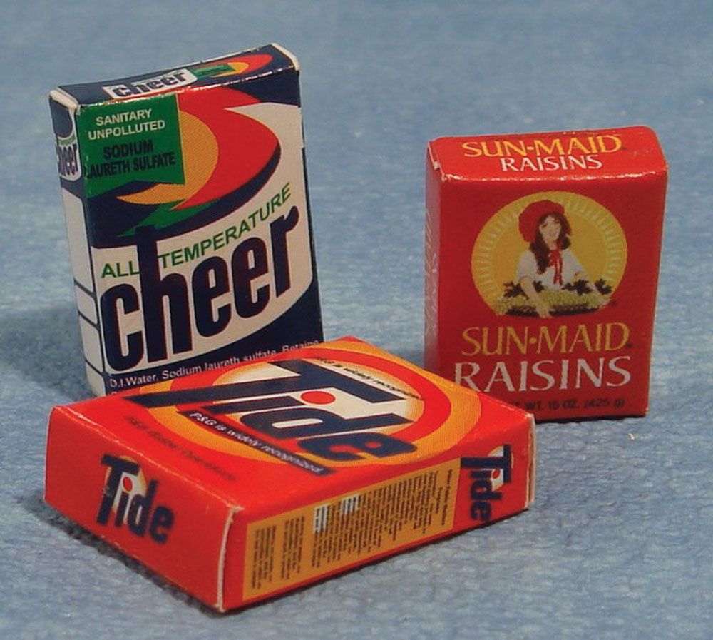 Assorted Washing Powder for 12th Scale Dolls House