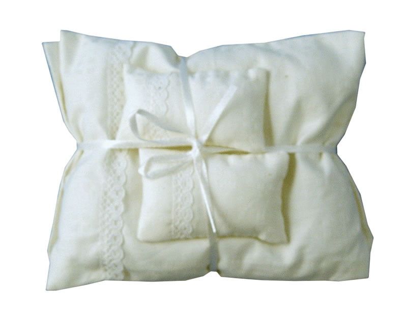 White Pillows and Duvet for 12th Scale Dolls House