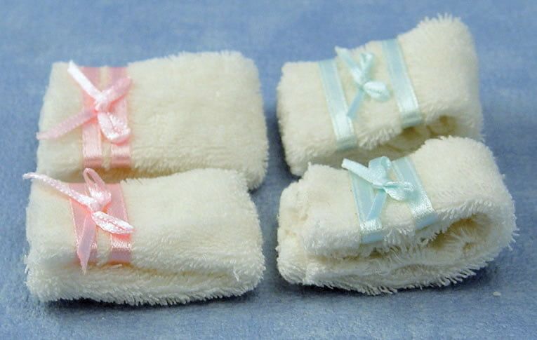Four Towels for 12th Scale Dolls House