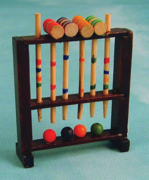 Croquet Set for 12th Scale Dolls House