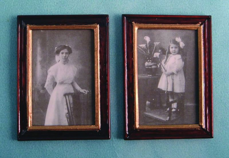 2 Framed Pictures for 12th Scale Dolls House