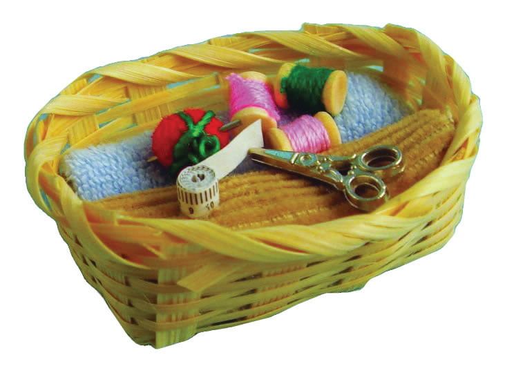 Sewing Basket for 12th Scale Dolls House