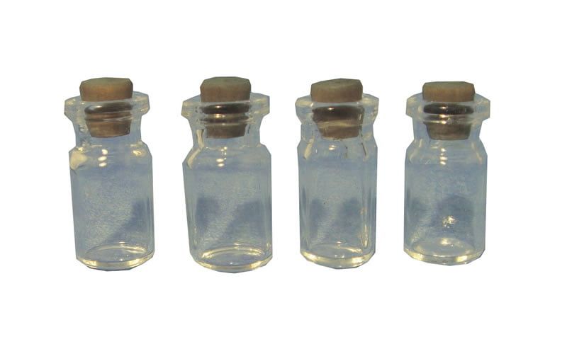 Medium Glass Jars Pack 4 for 12th Scale Dolls House