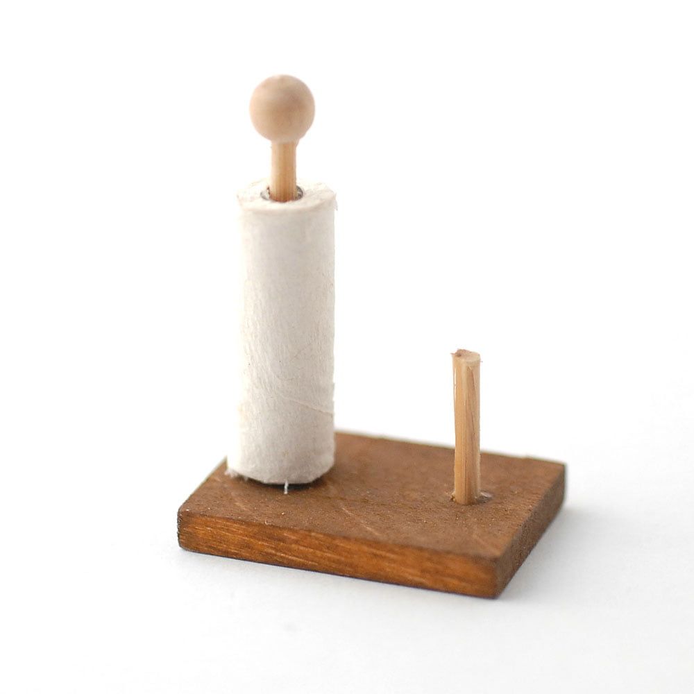 Kitchen Roll and Holder for 12th Scale Dolls House
