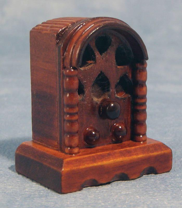 Wooden Radio for 12th Scale Dolls House