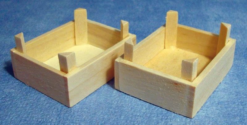 Crates x 2 for 12th Scale Dolls House