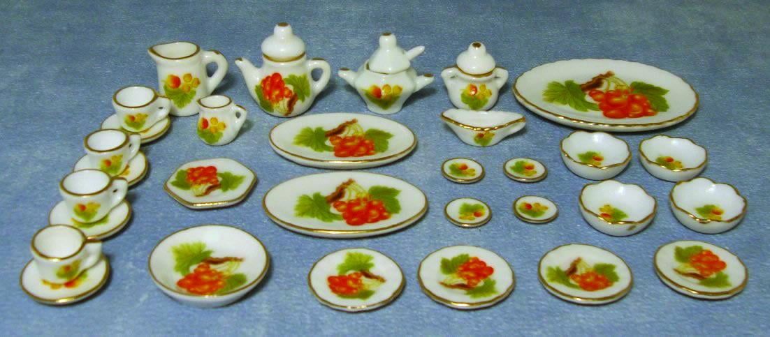 Fruit Tea Sets for 12th Scale Dolls House