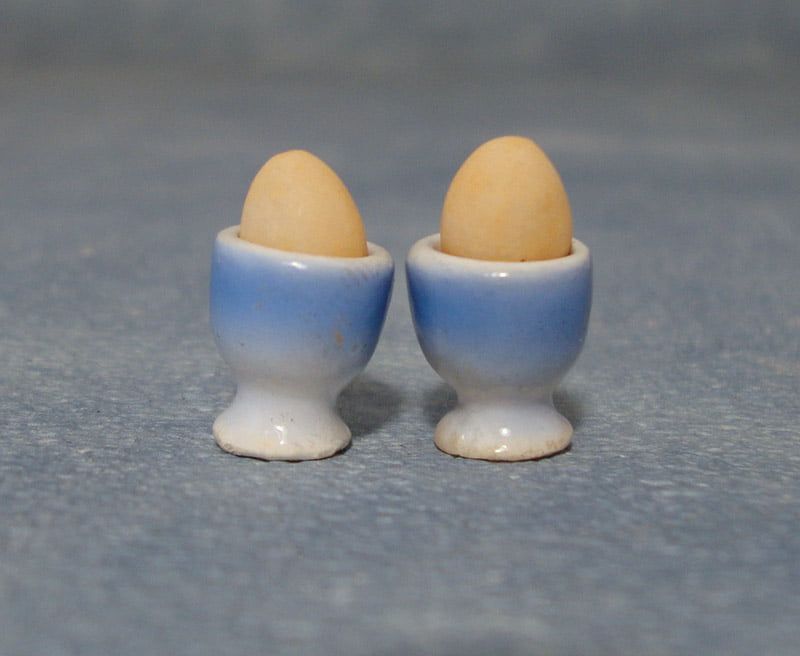 Egg Cup & Eggs for 12th Scale Dolls House