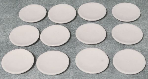 White Dinner Plates for 12th Scale Dolls House