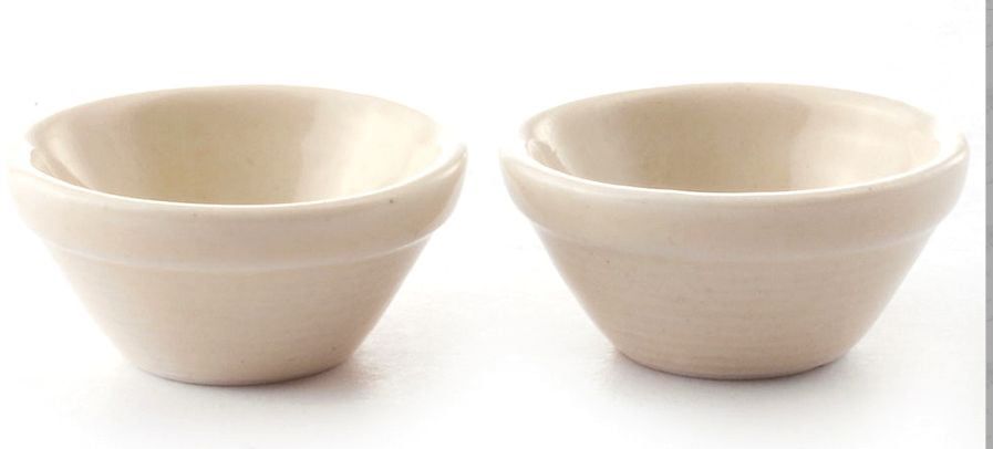 Mixing Bowls x 2 for 12th Scale Dolls House