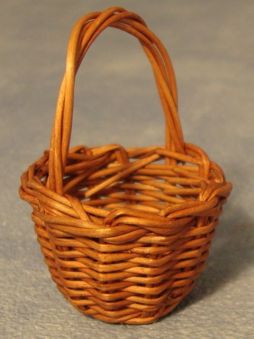 Wicker Basket for 12th Scale Dolls House