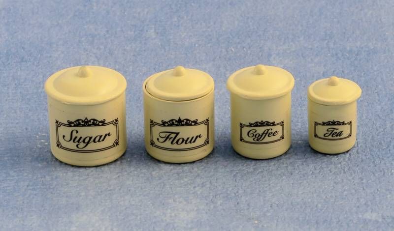 Cream Storage Jars for 12th Scale Dolls House