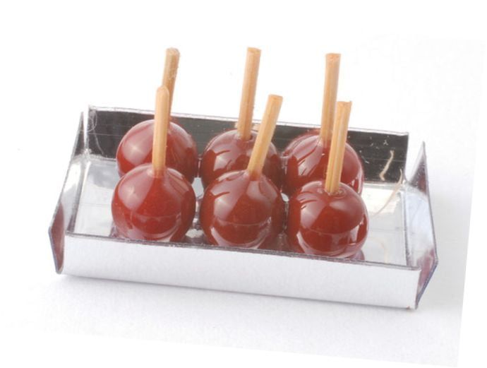 Tray of Toffee Apples for 12th Scale Dolls House
