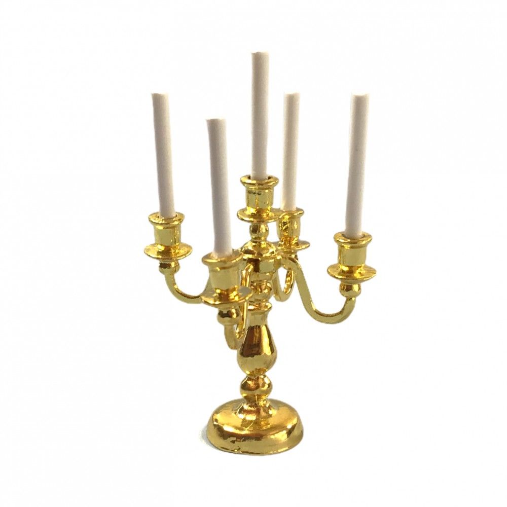 5 Candle Candelabra for 12th Scale Dolls House