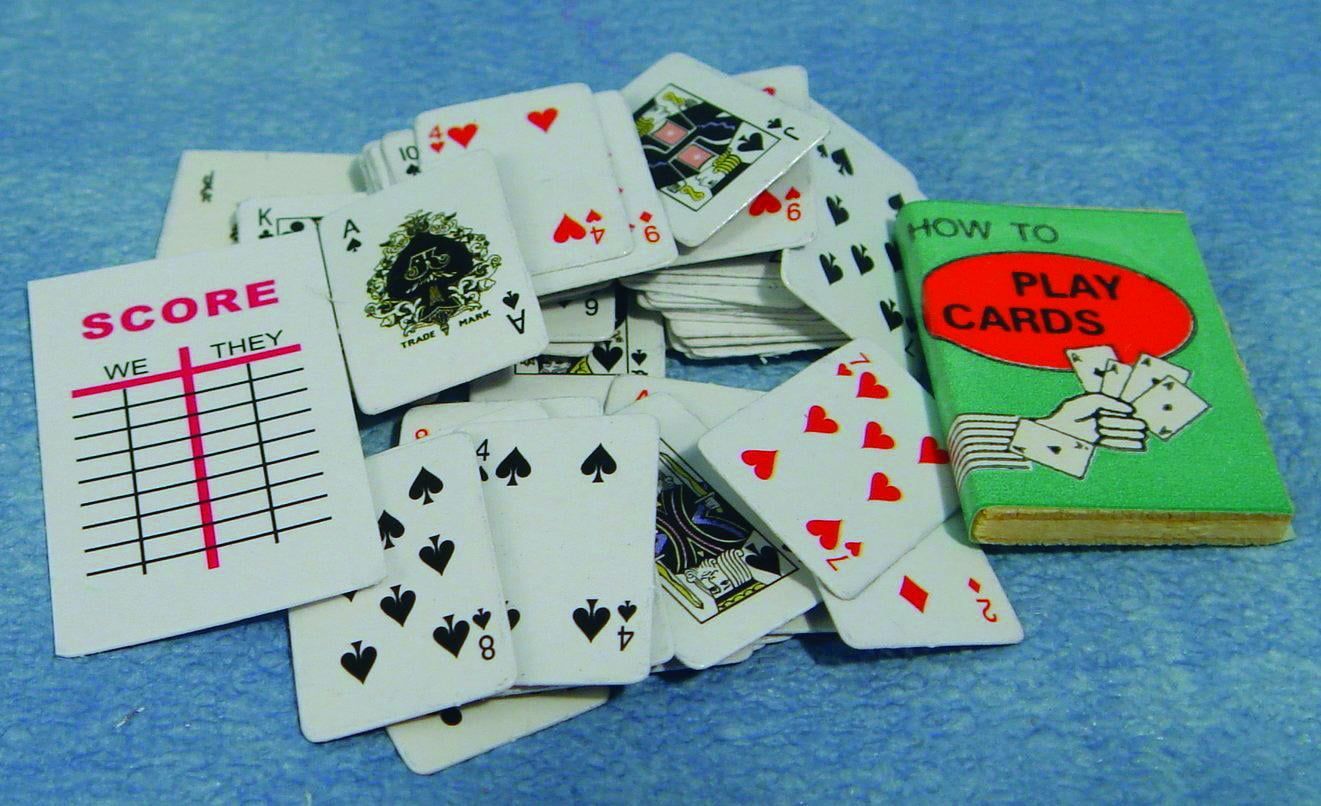 Playing Cards for 12th Scale Dolls House