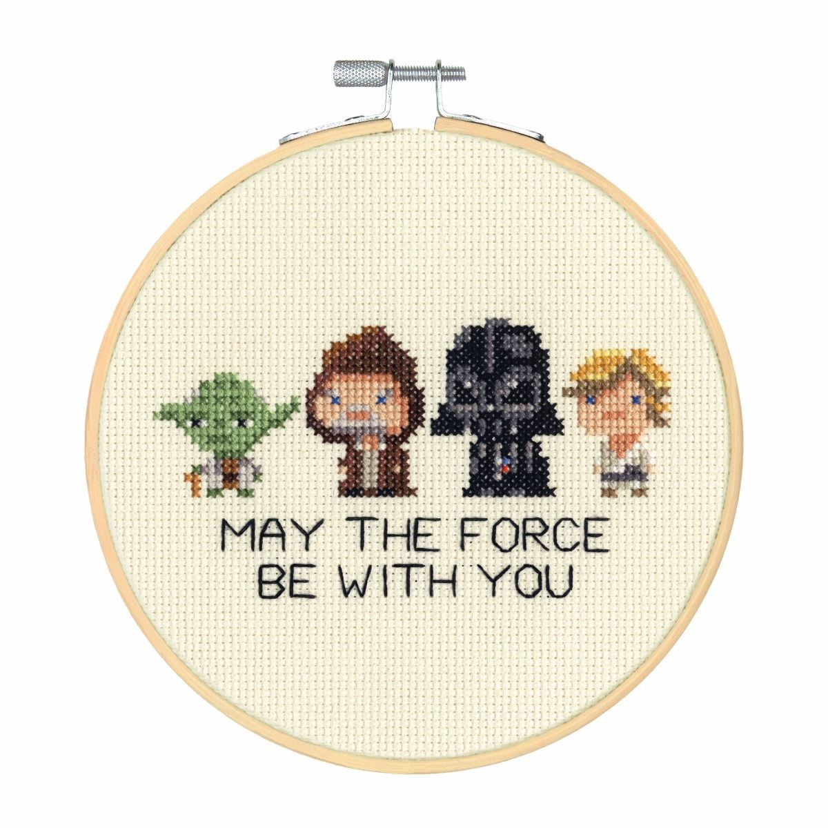 Dimensions Star Wars Family Counted Cross Stitch Hoop Kit