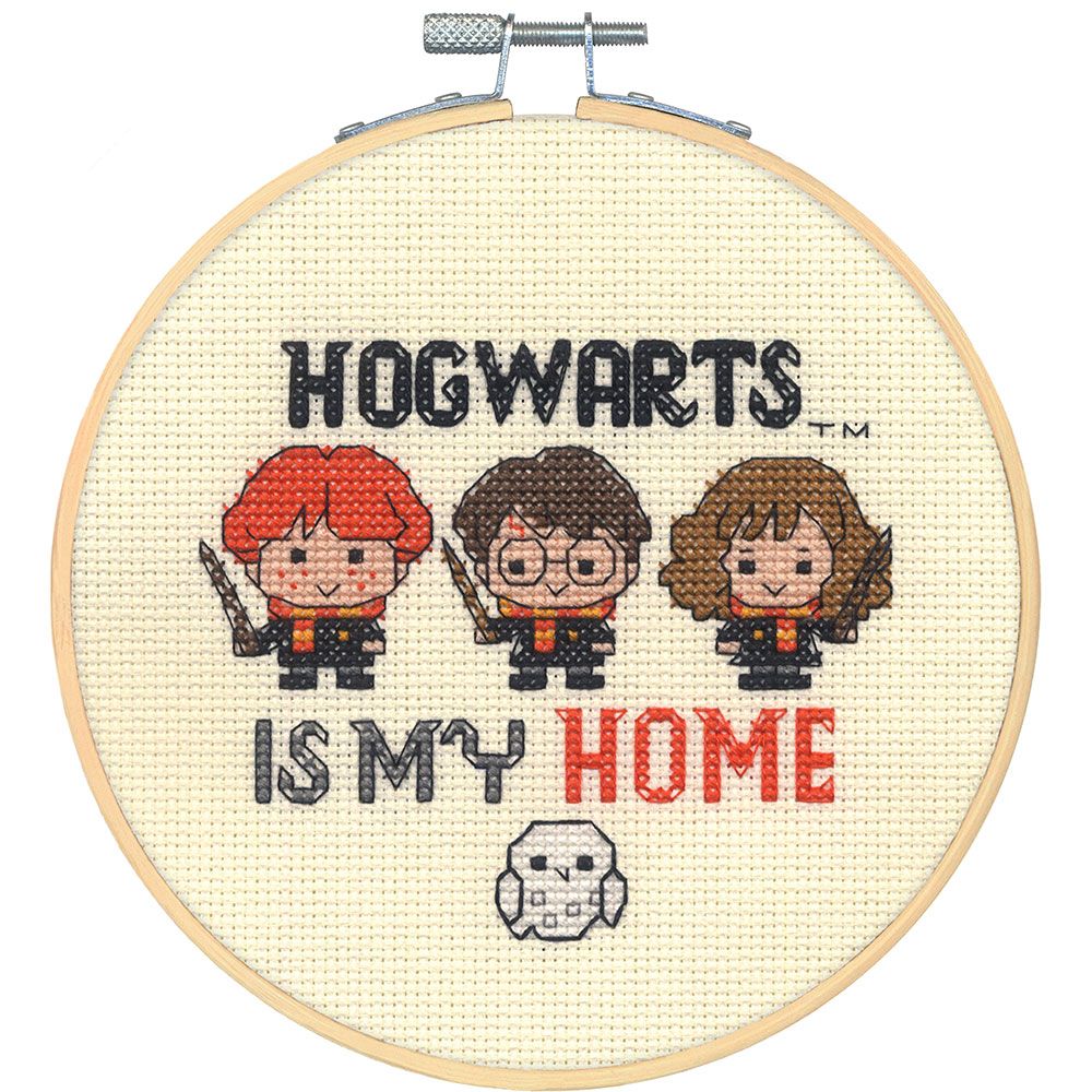 Dimensions Harry Potter Hogwarts Counted Cross Stitch Hoop Kit