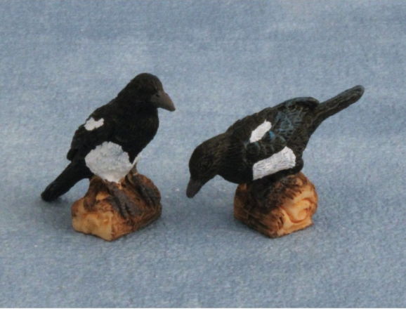 Magpies Pk 2 for 12th Scale Dolls House