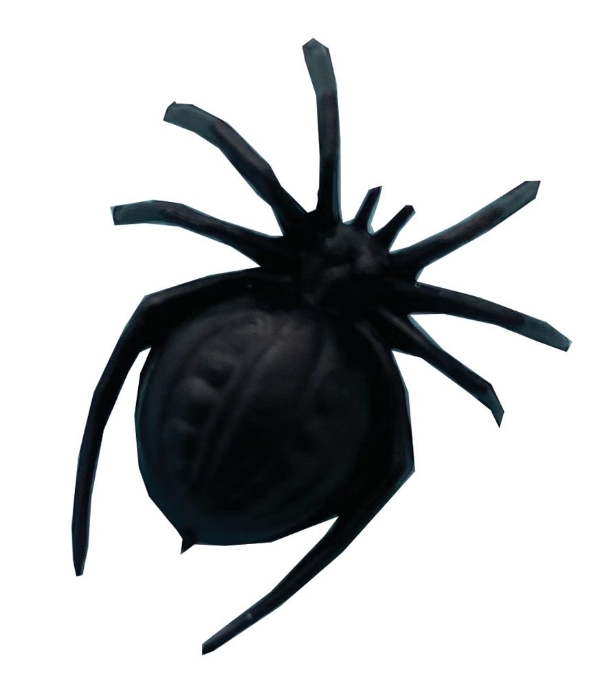 Pack of 4 Large Spiders for 12th Scale Dolls House