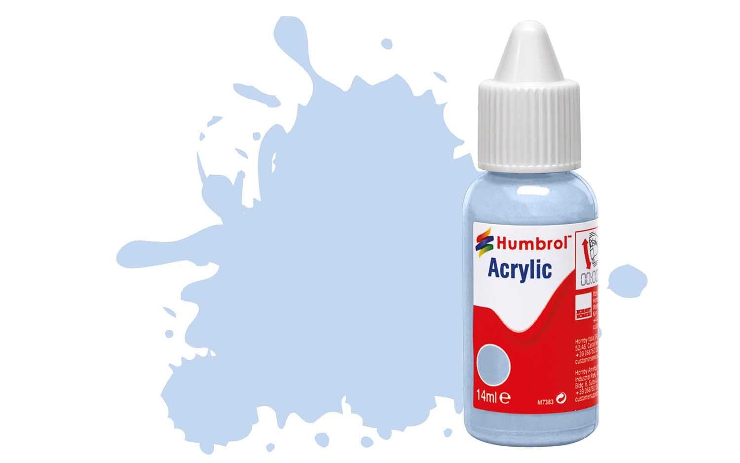 Humbrol Acrylic Dropper Bottles 14ml - Matt - Pastel Blue