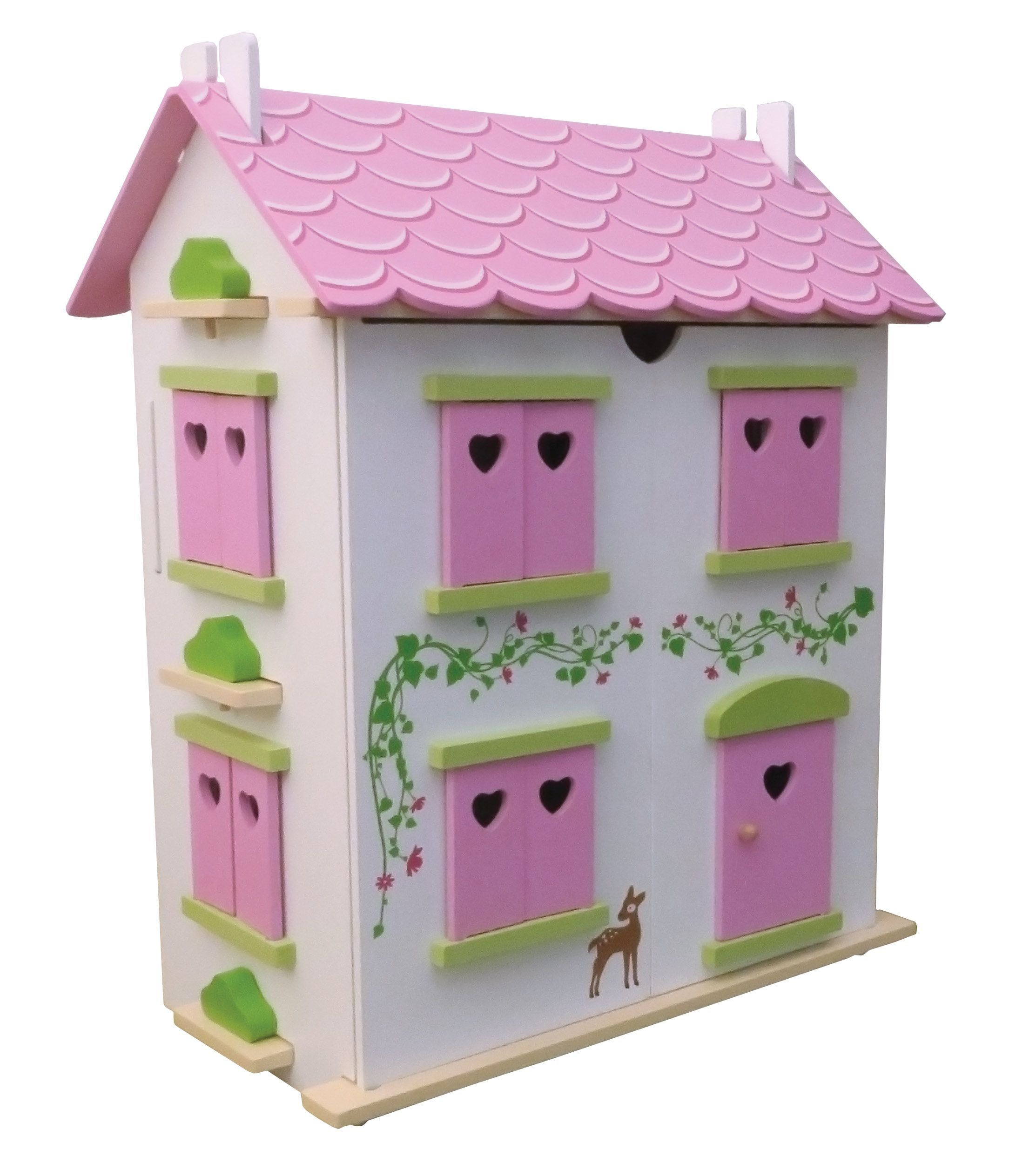 Candy Cottage Furnished Wooden Dolls House