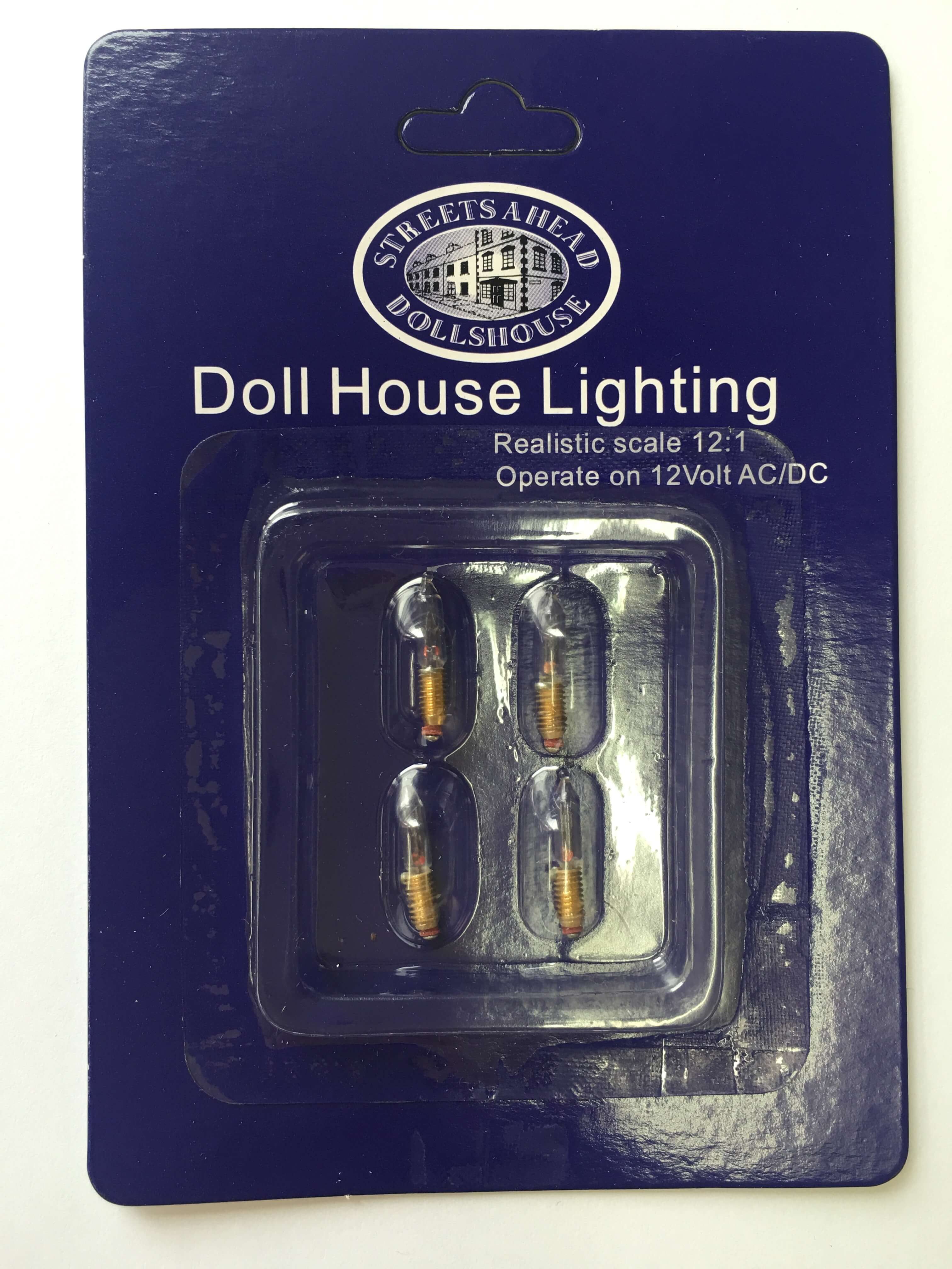 4 X Candle Type Bulbs for 12th Scale Dolls House