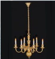 12V Deluxe Chandelier for 12th Scale Dolls House