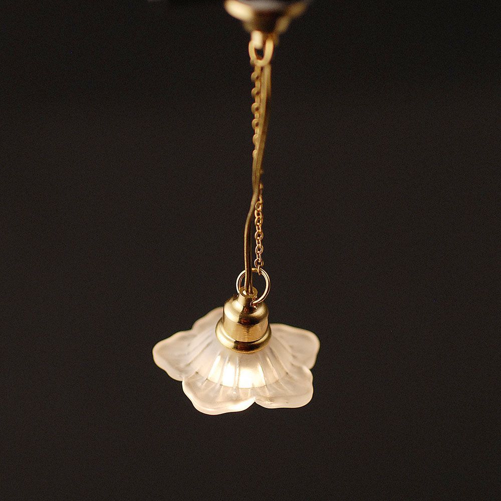 12V Hanging Daisy Clear Shade for 12th Scale Dolls House