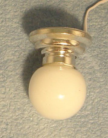 12V Silver Ceiling Globe for 12th Scale Dolls House