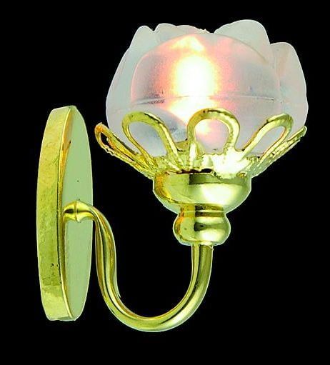12V Wall Flower Sconce Light for 12th Scale Dolls House